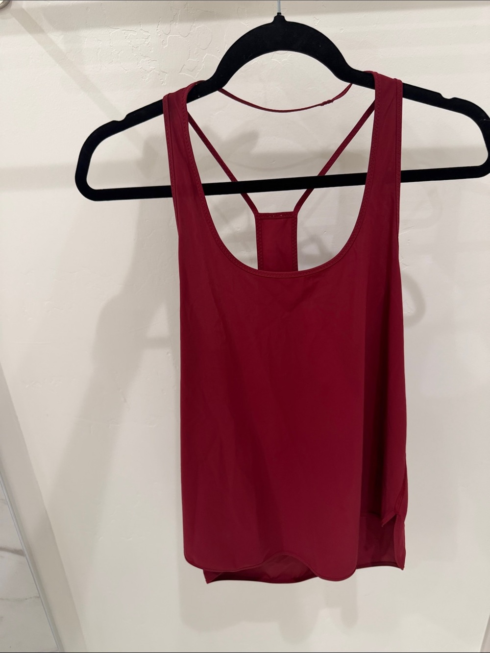 lululemon athletica Wine Red Strappy Back Tank Top